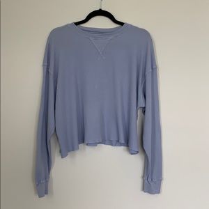 Light blue cropped thermal